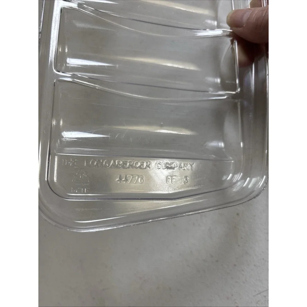 Longaberger Basket 5 Section Plastic Liner Protector Med #44776 EUC